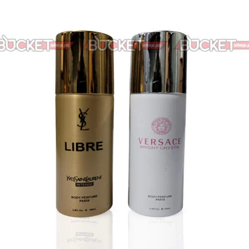 Pack Of Two Body Spray | YSL Libre Intense & Versace Bright Crystal
