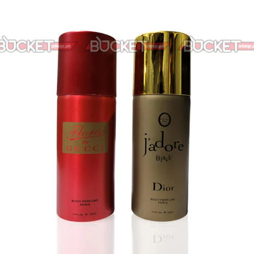 Pack Of Two Body Spray | Flora By Gucci & Jadore Black