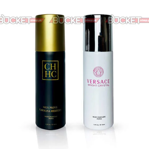 Pack Of Two Body Spray | CHHC Men Prive & Versace Bright Crystal