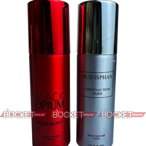 Set of Two Body Sprays | Yves Saint Laurent Black Opium & Dior Oud Isphan